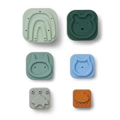 Liewood Zuzu Stohovací věž - Dove Blue Multi Mix - obrázek