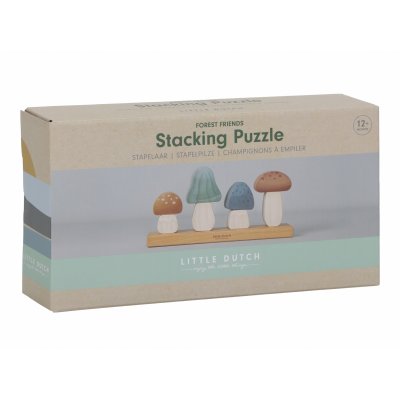 Little Dutch Houby dřevěné skládací - Forest friends - obrázek