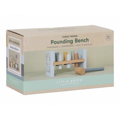 Little Dutch Zatloukačka dřevěná - Forest friends - obrázek