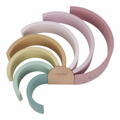 Little Dutch Skládačka dřevěná duha - Fairy garden - obrázek
