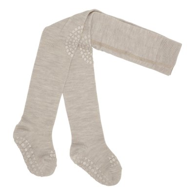 GoBabyGo Protiskluzové punčochy Merino - Sand, vel. 12 - 18 měsíců