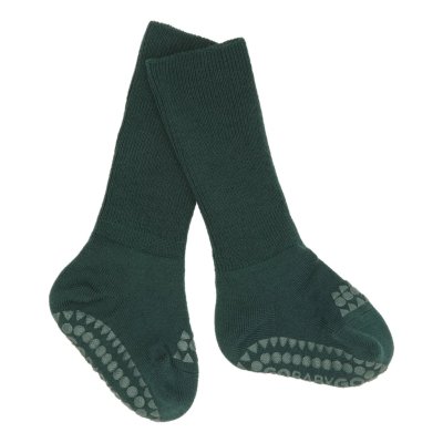 GoBabyGo Protiskluzové ponožky Merino Wool - Forest Green, vel. 6 - 12 měsíců