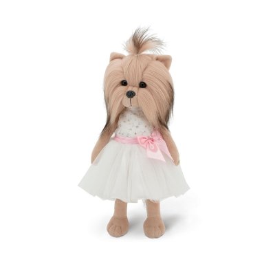 Orange Toys Lucky Doggy Plyšový pejsek Yorkšírka - Yoyo White Elegance - obrázek