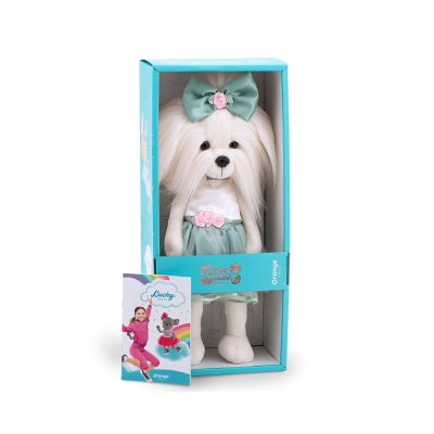 Orange Toys Lucky Doggy Plyšový pejsek Maltézská fenka - Mimi Rose Bud - obrázek