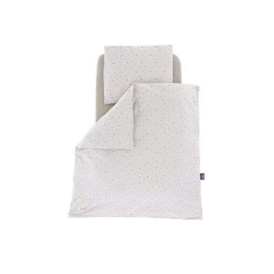 Träumeland povlečení do kolébky Jersey 80/80 + 35/40 - Moon Grau