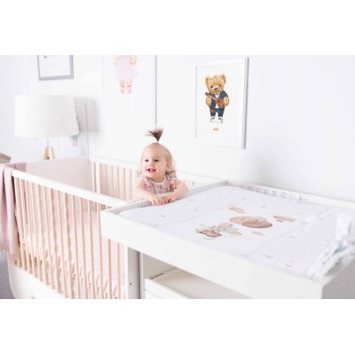 Ceba Baby přebalovací podložka na komodu 75 x 72 cm Basic - Mouse - obrázek