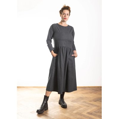 Komio Kojící šaty Flanelky - Šedivé, vel. L - obrázek