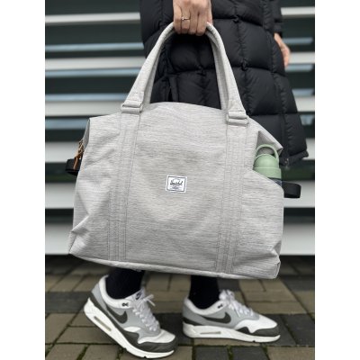 Herschel Supply Strand Duffle - Light Grey Crosshatch - Q12359_Herschel_Supply_Strand_Duffle_Light_Grey_Crosshatch_004.jpg