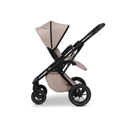 Moon Piú Extra Kompletní kočárek - Sand/Black Chrome - obrázek