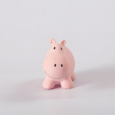 Tikiri chrastítko/kousátko z přírodní gumy - Hrošík - obrázek