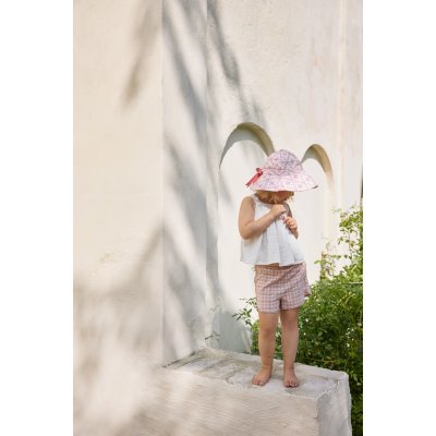 Elodie Details Klobouček proti slunci - Embroidery Anglaise Pink, 6 - 12 m - obrázek