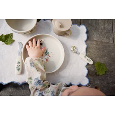 Elodie Details Silikonový talířek s příborem - Bunny Darling - obrázek