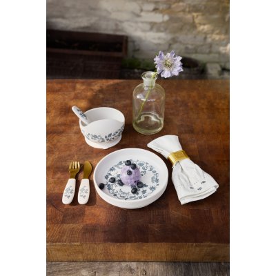 Elodie Details Silikonová miska s ocelovou lžičkou - Garden Leo Toile - obrázek