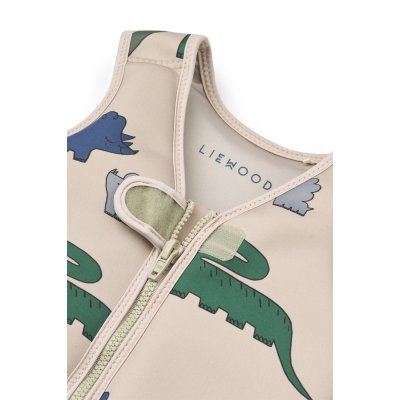 Liewood Dove Plovací vesta - Dinosaurs/Mist, 15 -19  kg - obrázek