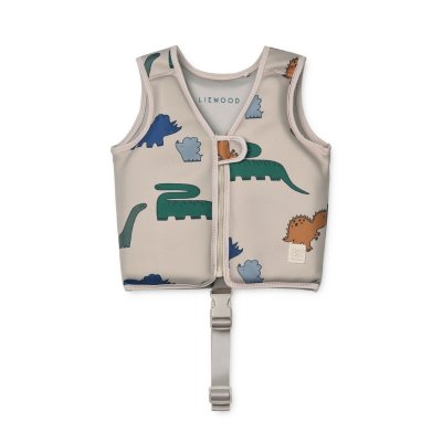 Liewood Dove Plovací vesta - Dinosaurs/Mist, 15 -19  kg