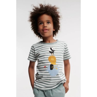 Liewood Apia Tričko s krátkým rukávem - Circus/Stripe Peppermint/Creme de la Creme, vel. 86 - obrázek