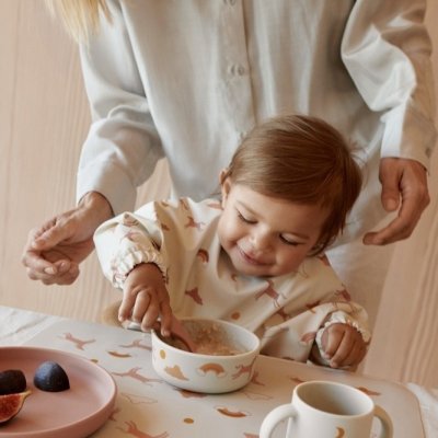 Liewood Merle Bryndák s rukávy - Dream/Ecru