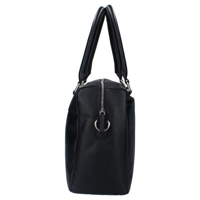 Kidzroom Taška na pleny Care Rome Lovely Leather - Černá - obrázek