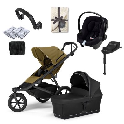 Thule Urban Glide 3 Kompletní kočárek + Autosedačka a příslušenství  - Green