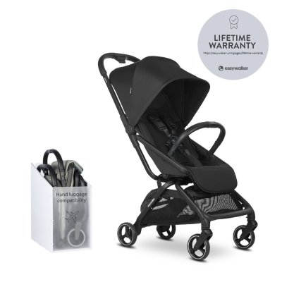 EasyWalker Rockey S Sportovní kočárek - Pure Black