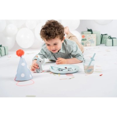 Done by Deer Foodie Jídelní set Celebration - Modrý - obrázek