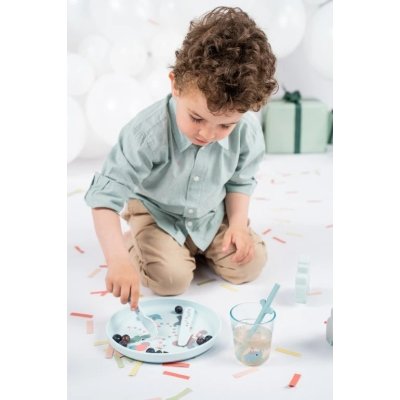 Done by Deer Foodie Jídelní set Celebration - Modrý - obrázek