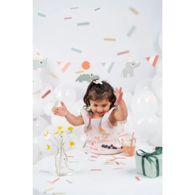 Done by Deer Foodie Jídelní set Celebration - Růžový - obrázek