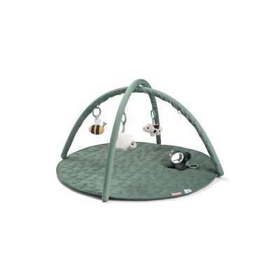 Done by Deer Aktivní hrací podložka Tiny Farm - Zelená - obrázek