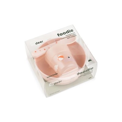 Done by Deer Foodie První jídelní set Playground - Růžový - obrázek