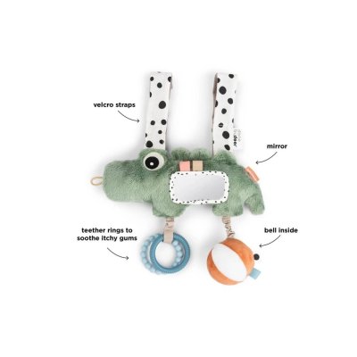 Done by Deer Hračka na kočárek Croco - Zelená - obrázek