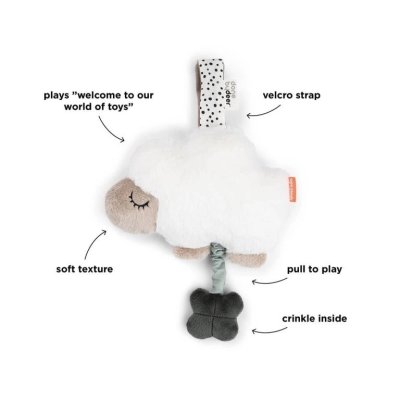 Done by Deer Hudební hračka Sheepy - Písková - obrázek