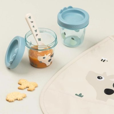 Done by Deer Nádobky na dětskou výživu 2 ks - Modré - obrázek