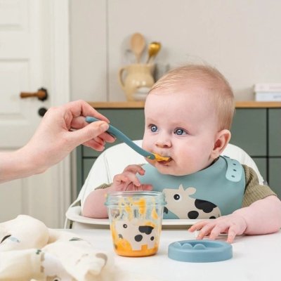 Done by Deer Nádobky na dětskou výživu 2 ks - Modré - obrázek