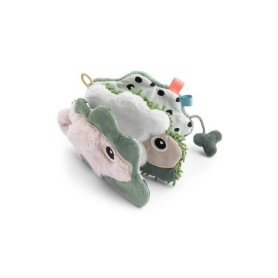 Done by Deer Senzorická dětská knížka Tiny Farm - Mix barev - obrázek