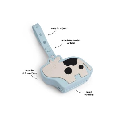 Done by Deer Silikonové pouzdro na dudlík Dotti - Modré - obrázek