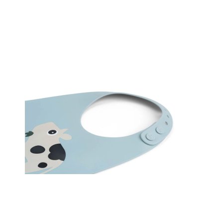 Done by Deer Silikonový bryndáček Dotti - Modrý - obrázek