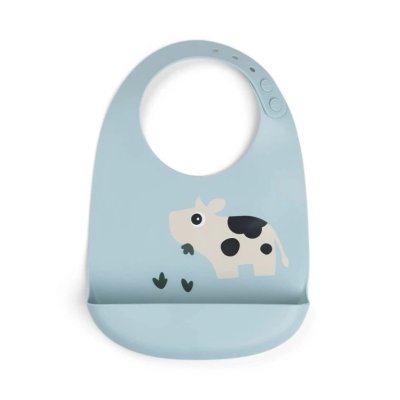 Done by Deer Silikonový bryndáček Dotti - Modrý