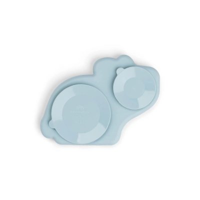 Done by Deer Silikonový talíř Stick and Stay Dotti - Modrý - obrázek