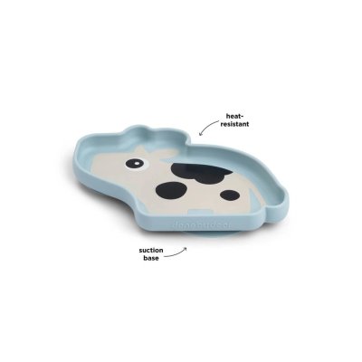 Done by Deer Silikonový talíř Stick and Stay Dotti - Modrý - obrázek