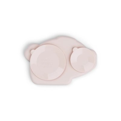 Done by Deer Silikonový talíř Stick and Stay Pigee - Růžový - obrázek