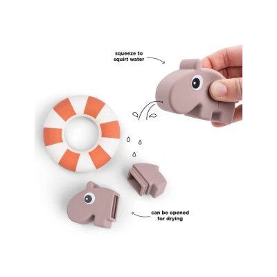 Done by Deer Stříkací hračka do vody Ozzo - Růžová - obrázek