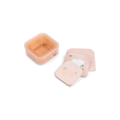 Done by Deer Svačinové boxy Tiny Farm 3ks - Růžové - obrázek