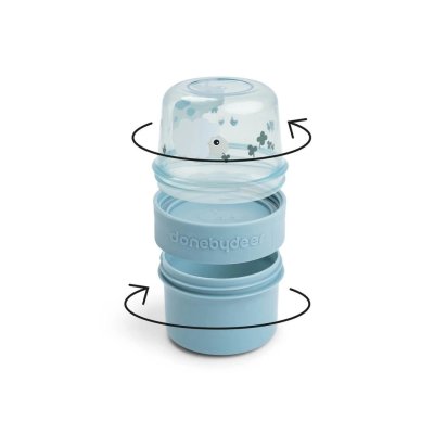 Done by Deer To go Zásobník na svačinu Tiny Farm vel. S - Modrý - obrázek