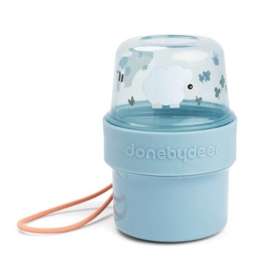 Done by Deer To go Zásobník na svačinu Tiny Farm vel. S - Modrý