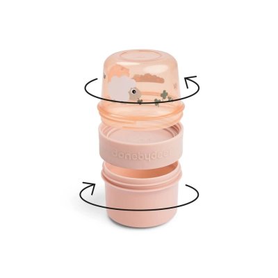 Done by Deer To go Zásobník na svačinu Tiny Farm vel. S - Růžový - obrázek