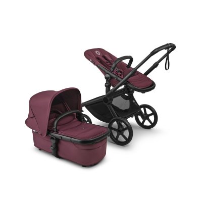 Bugaboo Fox5 Renew Kompletní set - Black/Dark Cherry/Dark Cherry - obrázek
