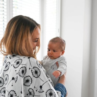 Etta Loves Senzorické mušelínové pleny 3 ks - Plant Print - obrázek