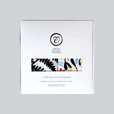 Etta Loves Senzorické mušelínové pleny 2 ks - Fern/Sycamore - obrázek