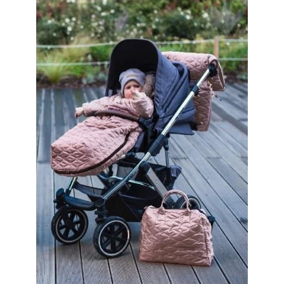 Pinkie Kabela na kočárek Superfine M –  Light Pink - obrázek