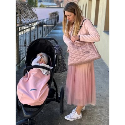 Pinkie Kabela na kočárek Superfine M –  Light Pink - obrázek